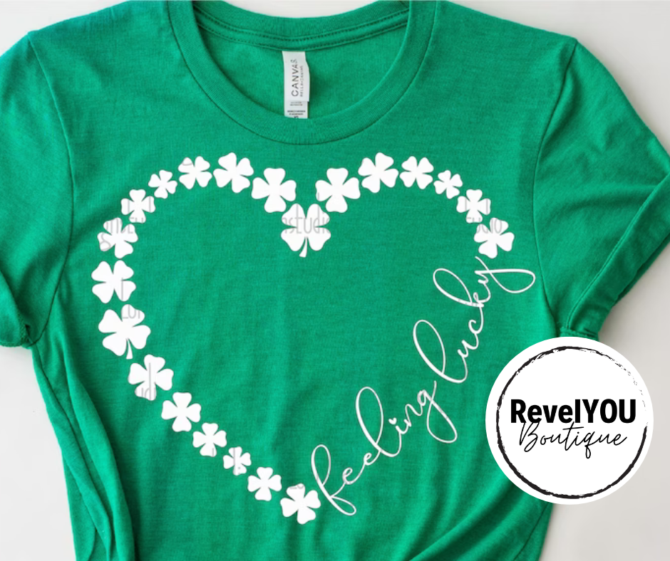 Feeling Lucky Shamrock Heart