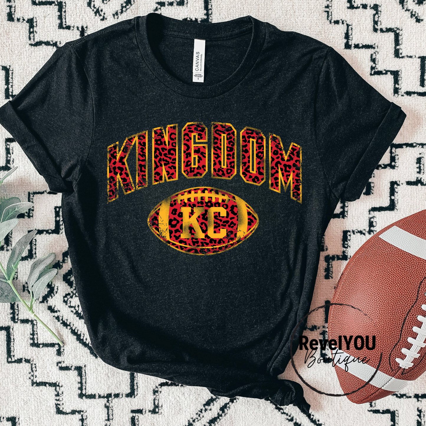 Kingdom Football Distressed Leopard