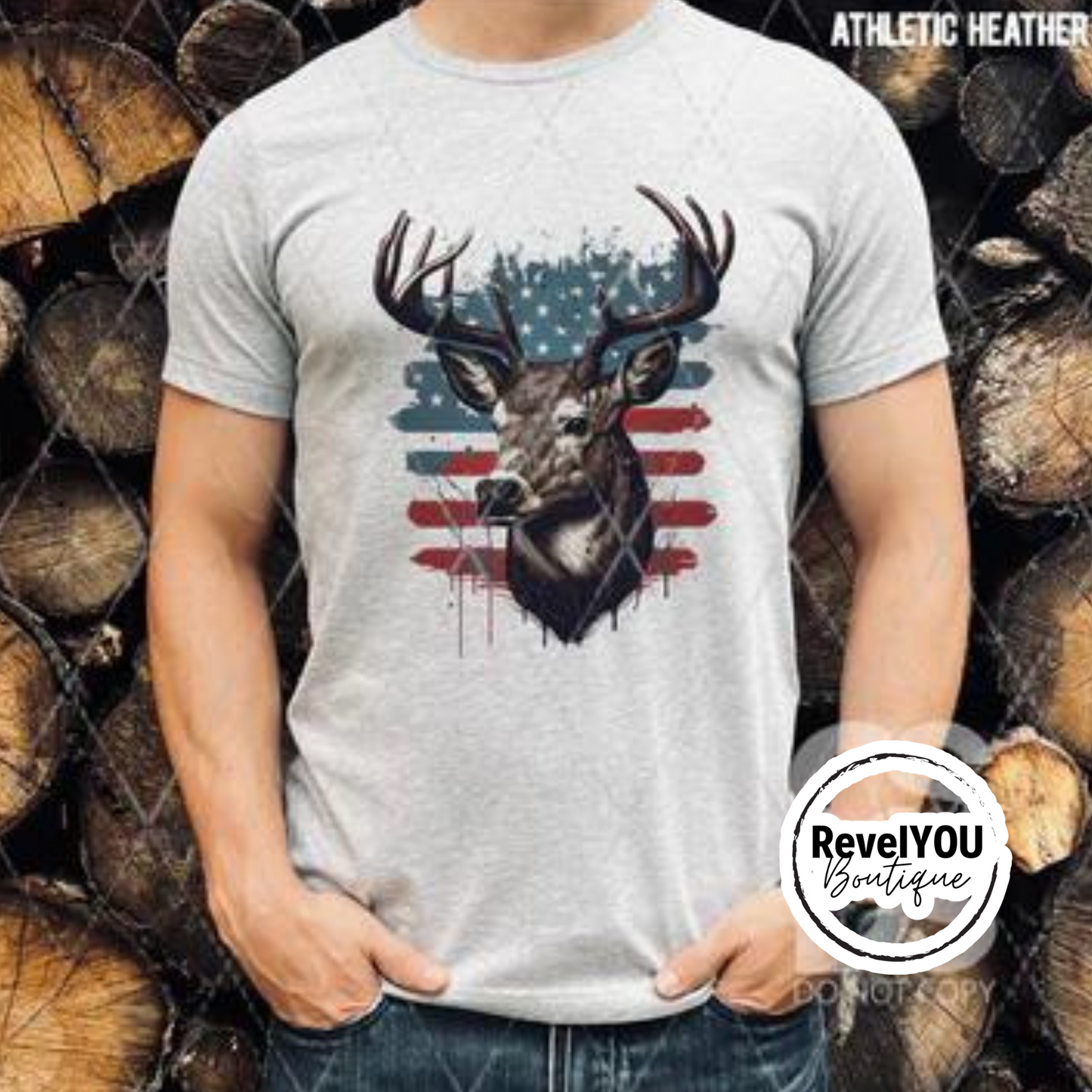 Patriotic Deer Head