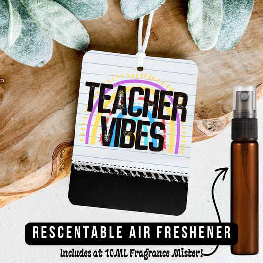 Teacher Vibes Rainbow - Air Freshener