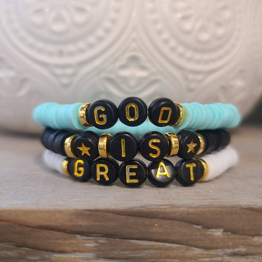 God Is Great Stack Bracelet