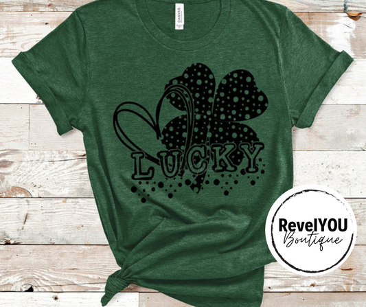 Lucky Polka Dot Shamrock