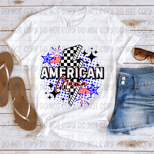 American Mama Red Script