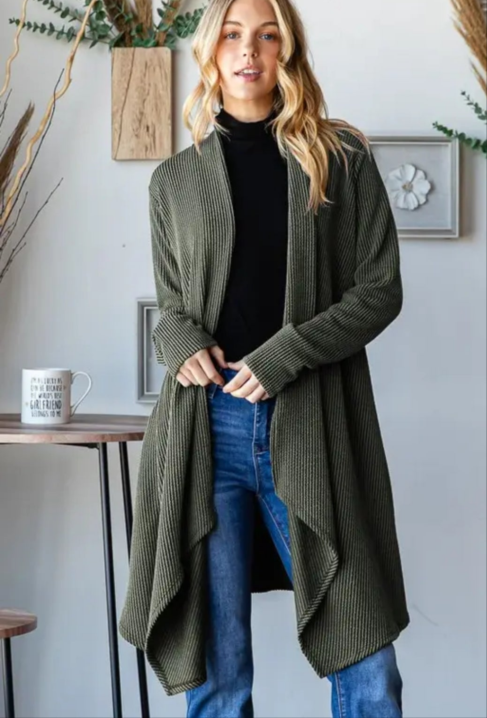 Olivia Waffle Knit Cardigan (S-L)