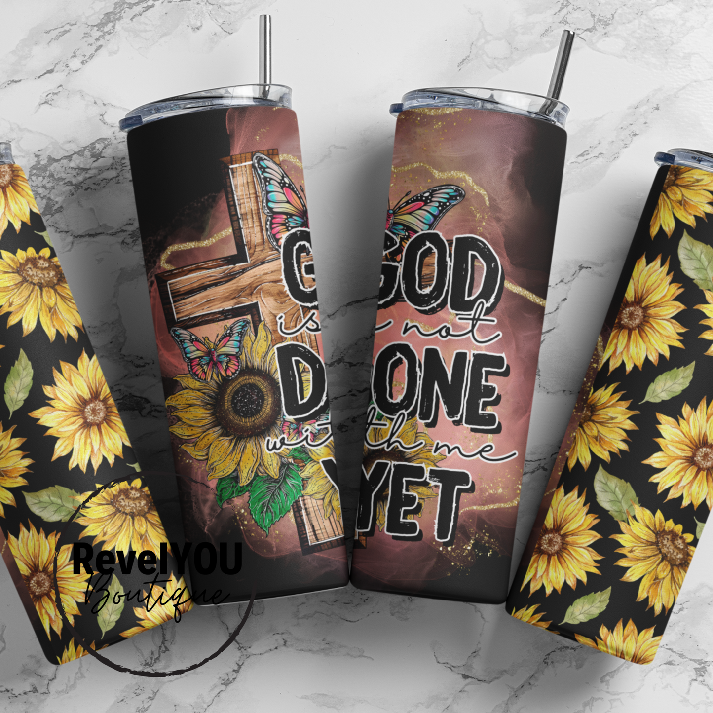 TUMBLER - God's Not Done With Me Yet - 20oz