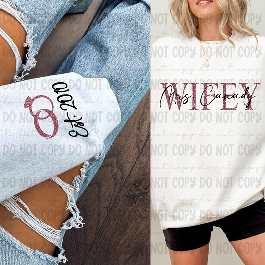 Wifey Real Shimmer - Est (Customize Yours!)