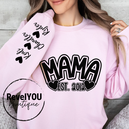 Mama Hearts Established - Customize TITLE & Names!