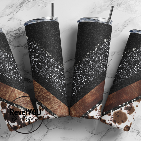 TUMBLER - Cowhide Bling - 20oz